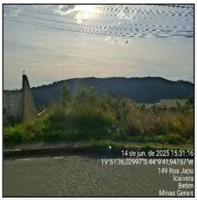 Terreno em Betim/MG com Avaliação de R$ 220.000,00