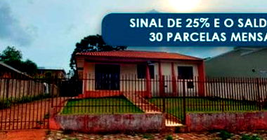 Casa residencial com 100m² em terreno de 750m², desocupada