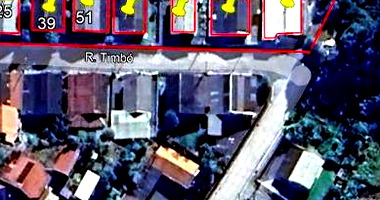 Terreno com 7 casas em Salete - SC