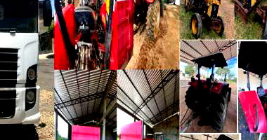 Caminhão, Tratores, Carreta Hidráulica e Pá Mecânica