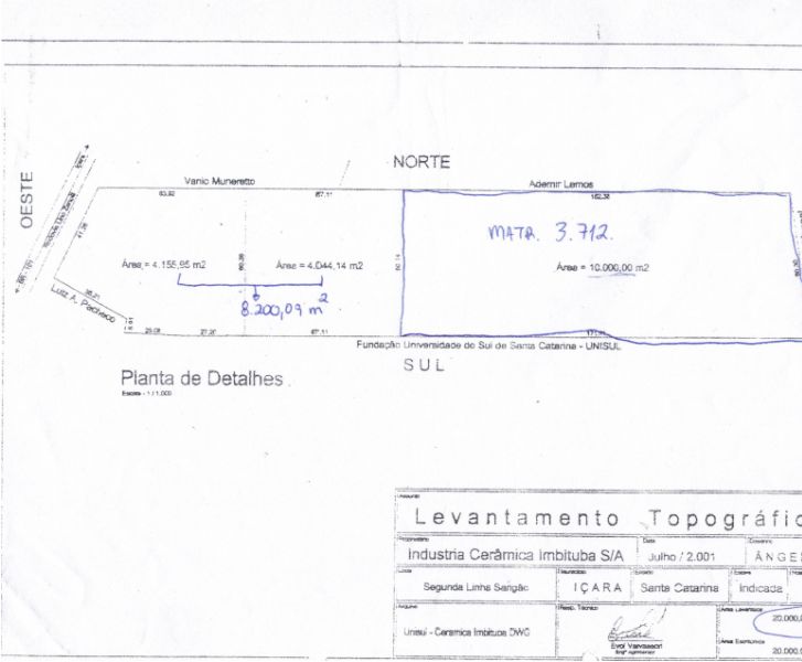 Terreno Urbano amplo com 11.799,91 m², desocupado