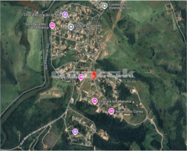 Terreno amplo em Santa Branca/SP com 1400m²