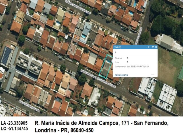 Lote 088 - Terreno com Residência em Londrina/PR