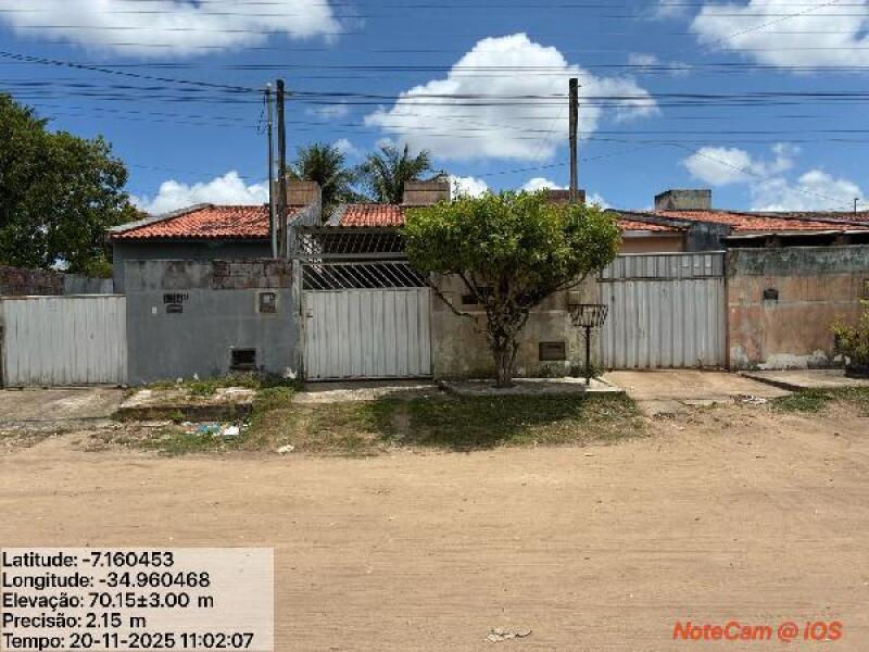 Casa com 2 quartos em Santa Rita/PB