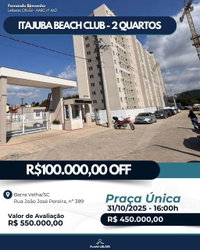 Apartamento Itajuba Beach Club com 2 quartos e 1 vaga