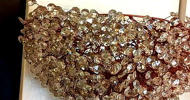 Luminária Dubai Crystal Pendente Bola Parede