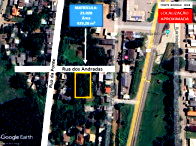 Três terrenos com 929,28m², desocupados, ideal para investimento