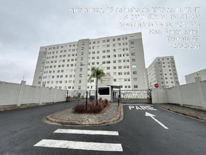 Apartamento com 2 Quartos e Vaga de Garagem em Taubaté