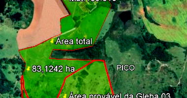 Gleba rural com 25,65 hectares + 38,59% de reserva legal