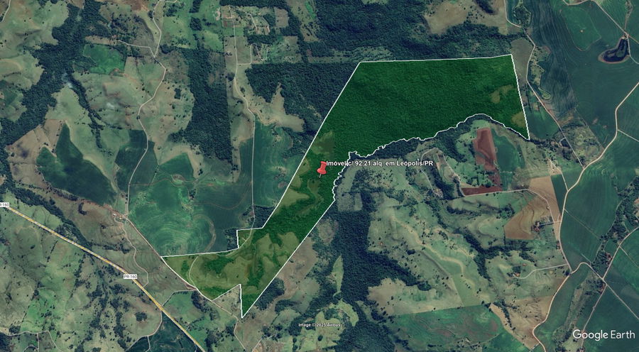 Área rural com 92,21 alqueires, Fazenda Ribeirão Bonito, desocupada