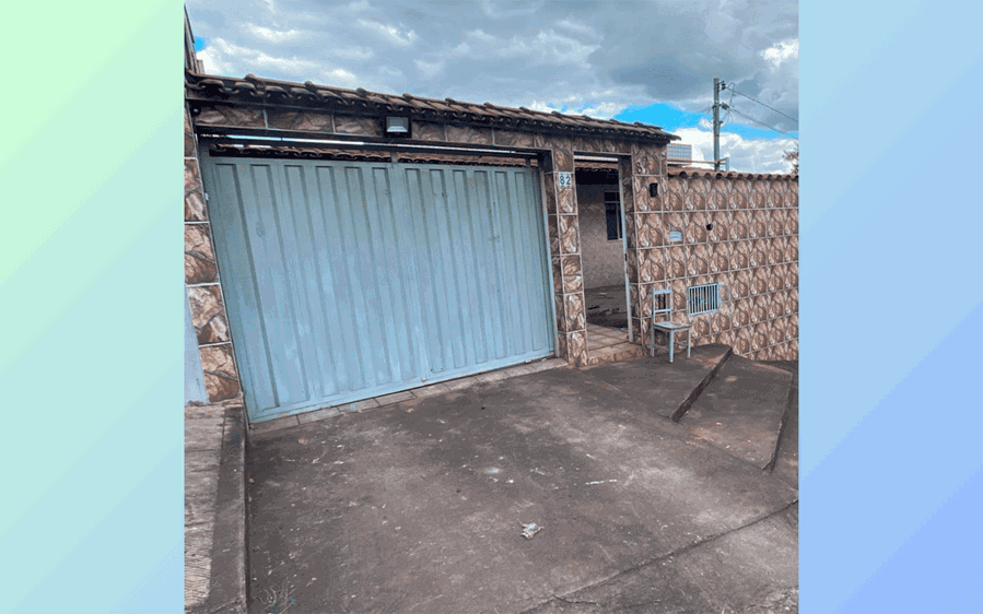 Casa com 60m², 2 quartos, desocupada, ideal para investimento
