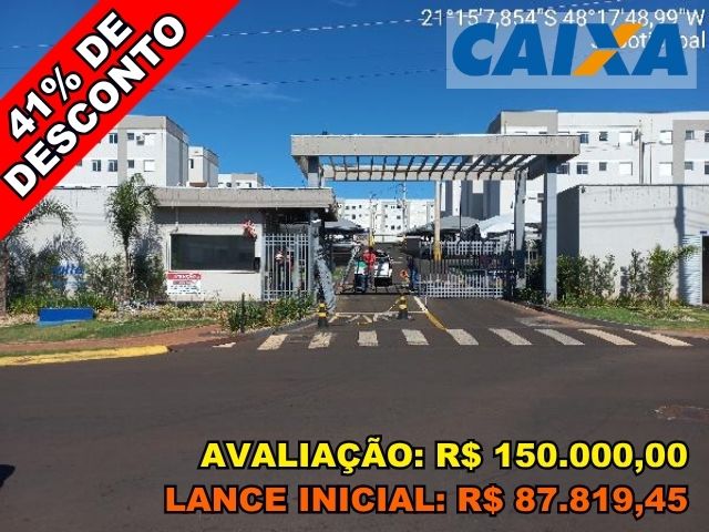 Apartamento 2 quartos em Jaboticabal/SP com 43,06m² de área privativa