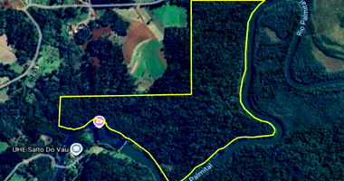 Terreno Rural 308.241m² Desocupado e Encravado em Cruz Machado PR