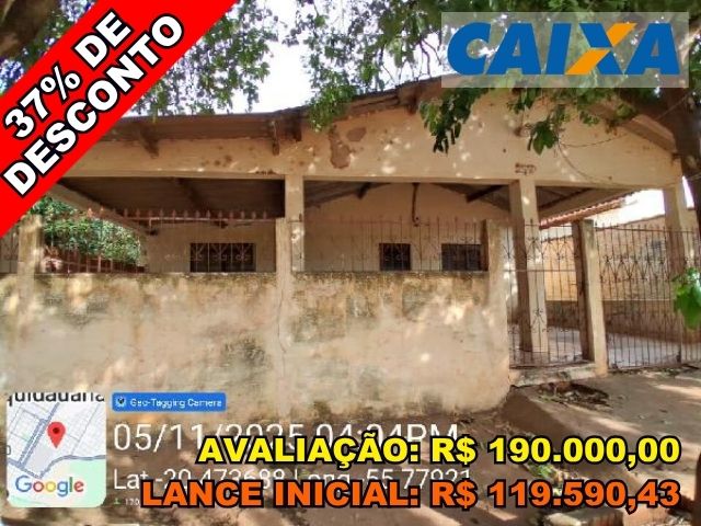 Casa com 2 Quartos e 123,82 m² em Aquidauana/MS