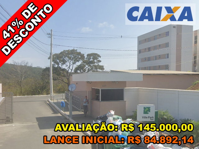 Apartamento com 2 quartos e 1 vaga em Santa Luzia/MG