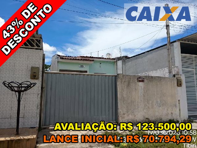 Casa com 2 Quartos e 2 Banheiros em Santa Rita/PB