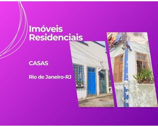 Conjunto de 18 casas residenciais ocupadas, com áreas variadas, em região histórica do Rio de Janeiro