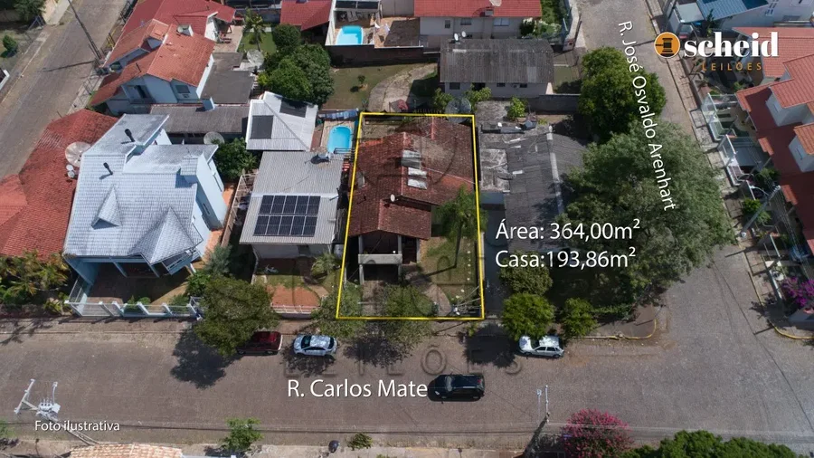 Casa com 193,86m² em Estrela/RS na Rua Carlos Matte, 457