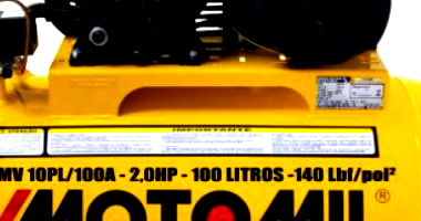Compressor Motomil 100L, 2HP, novo, ótimo estado