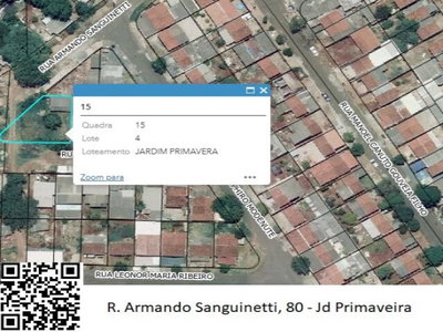 Lote 196 - Terreno com Residência - 399m² - Jardim Primavera
