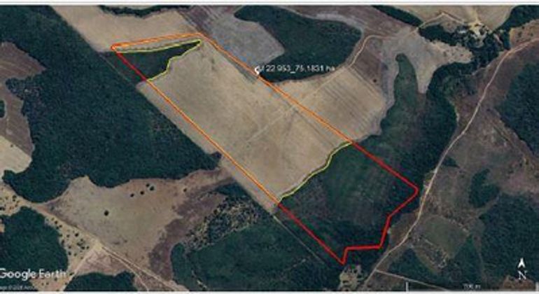Área Rural de 75,18 ha para Cultivo de Grãos