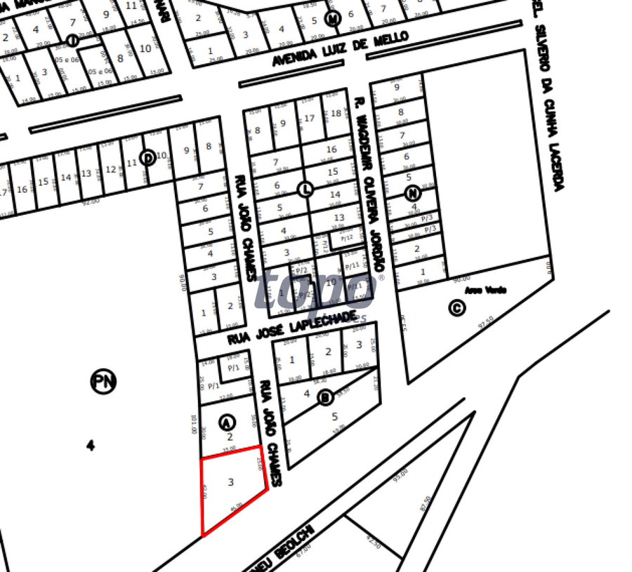 Terreno urbano de 1.245m² com potencial para construção