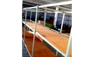 Móvel em metalon com prateleiras e Check Out de Supermercado