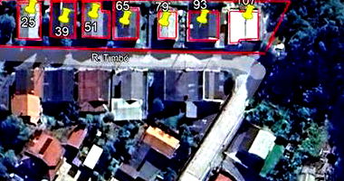 Terreno com 7 casas residenciais em Salete - SC