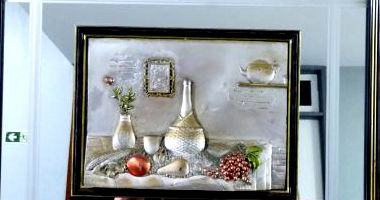 Belíssimo Quadro Italiano com Detalhes em Alto Relevo