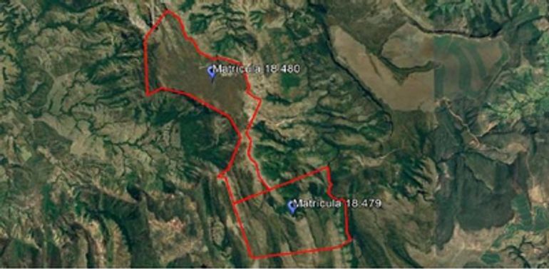 Duas Glebas Rurais Ocupadas com 1236 hectares no total
