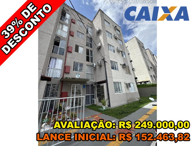 Apartamento 2Q com 89m² e 1 vaga em Manaus