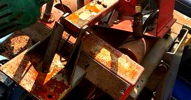 Máquina de inspeção inicial desmontada