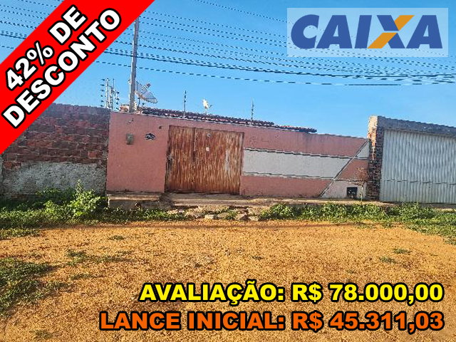 Casa com 2 quartos e 74m² em Acu/RN