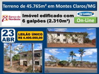 Terreno comercial/industrial com 45.765m² e 6 galpões