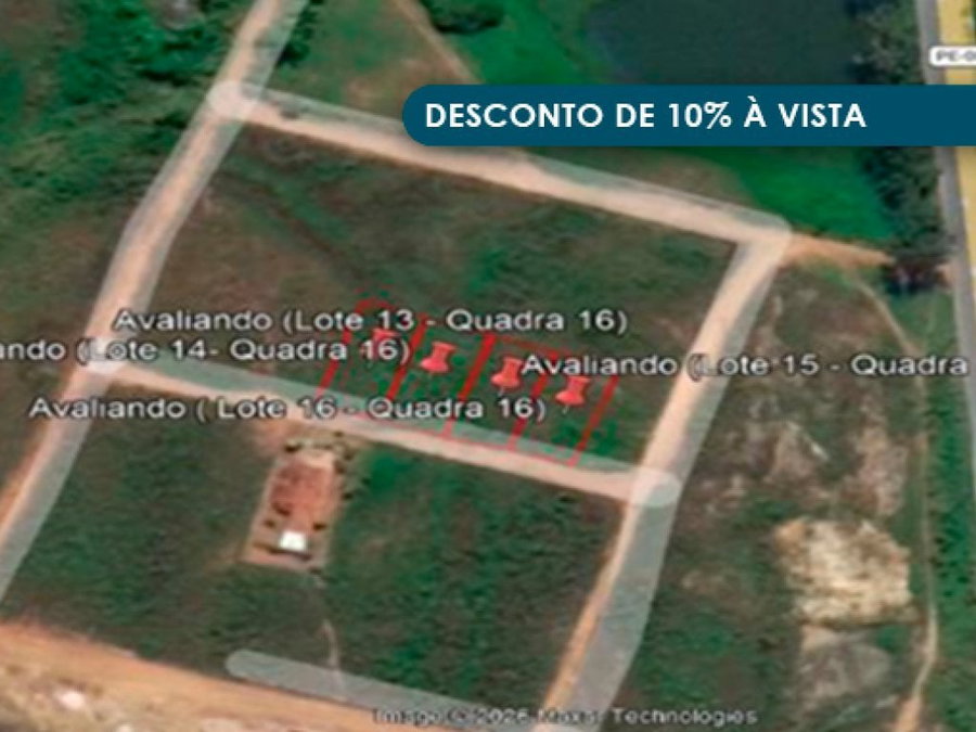 Terreno com 1.440 m² em Timbaúba - PE