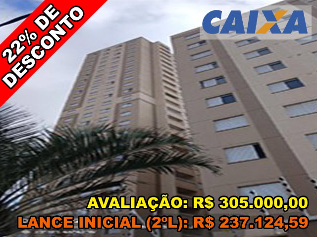 Apartamento com 35m² de área privativa em leilão