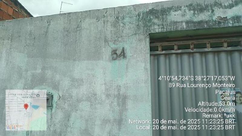 Casa com 2 quartos, 2 banheiros e 1 vaga em Pacajus/CE