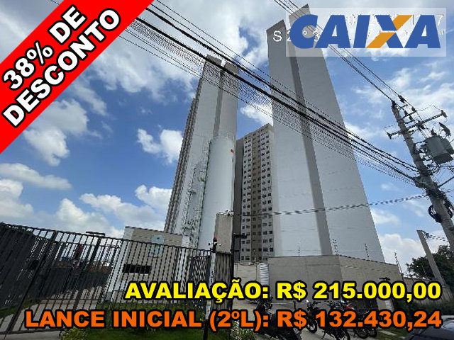 Apartamento com 2 quartos, 54,55 m², ideal para investimento