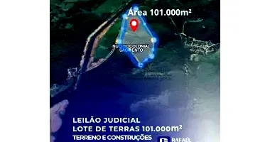 Terreno Amplo em Belford Roxo com Construções - 101.000m²
