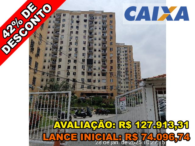 Apartamento com 2 quartos e 46,36m² em Belford Roxo/RJ