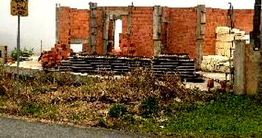 Terreno com início de construção em São Bento do Sul