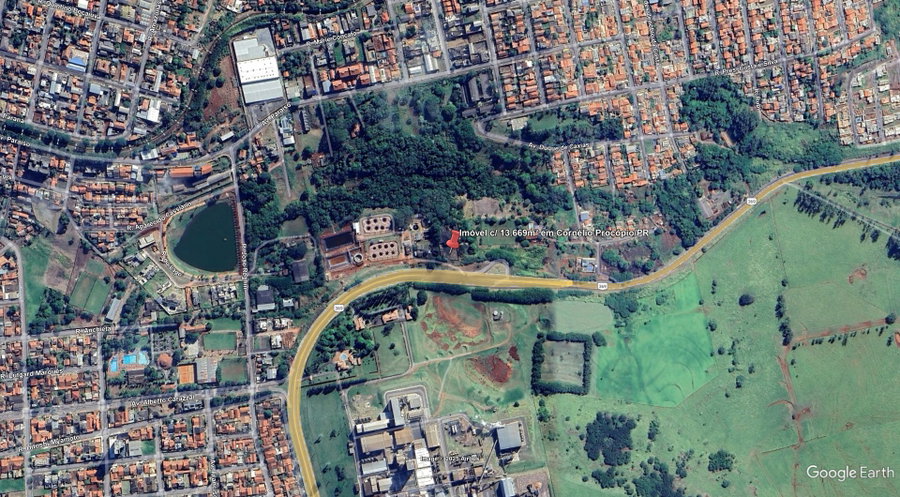 Terreno com 13.669m² em Cornélio Procópio/PR