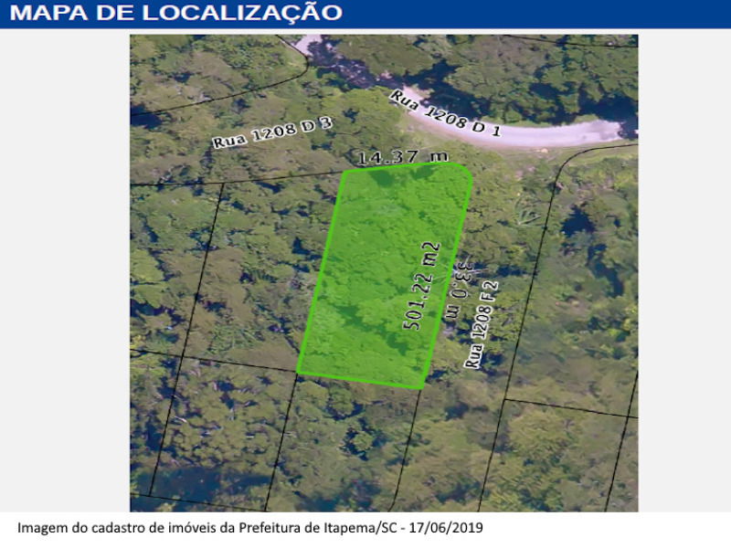 Lote Urbano em Itapema/SC - Oportunidade de Investimento