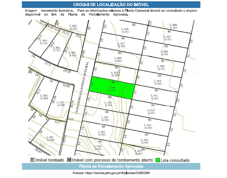 Quota parte de terreno de 2.400 m²