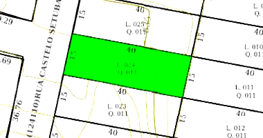 Quota parte de terreno de 2.400 m²