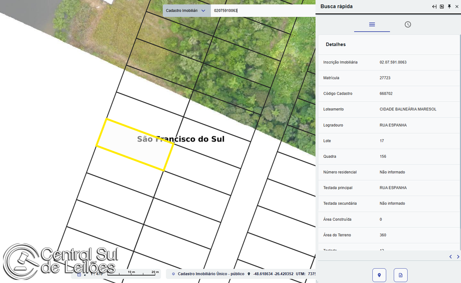 Terreno plano de 360m² no loteamento Cidade Balneária Maresol