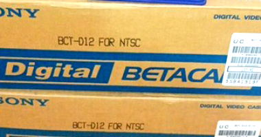 02 Caixas de Fitas Virgens Digital Betacam BCT-D12