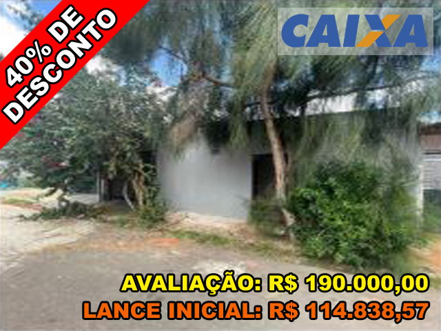 Casa com 2 quartos, 1 banheiro, 120m² construída, desocupada