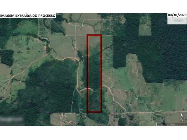 Sítio com 97,9969 hectares, área rural, desocupado