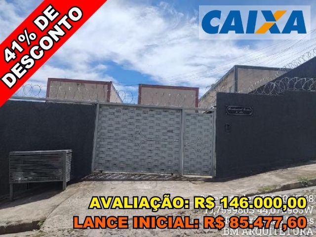 Apartamento com 2 quartos e 46,55m² privativos em Ribeirão das Neves/MG